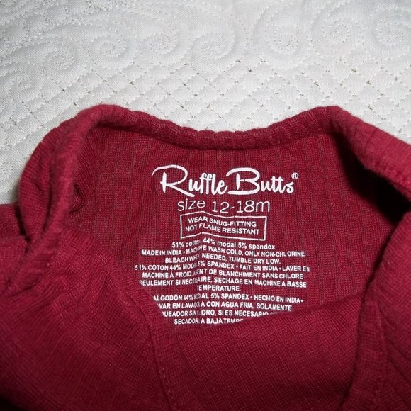 Ruffle Butts Girls 2 Piece Pajama Set - 12 to 18 months - Picture 3 of 3